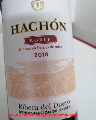 Hachón 2018 Roble. bebidas – en español y ingles. de y cata Vino, Notas en